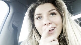 Ellalxox Risky Car Wanking In Public