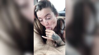 Slut Bia Burns Deepthroats Huge Cock In Car